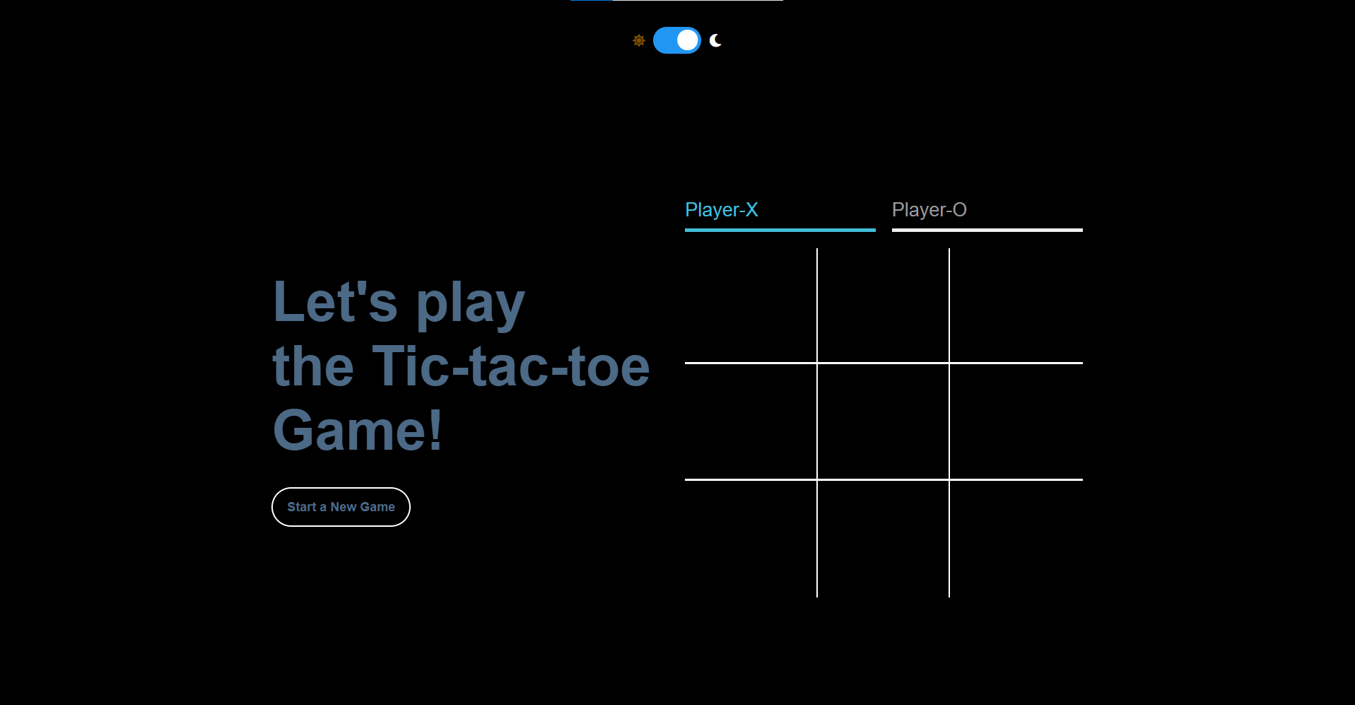 tic-tac-toe game screenshot